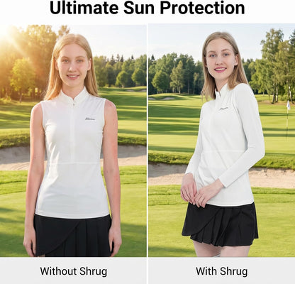 Women'S Golf Cooling Shawl Outdoor Sun Protection Arm Sleeves