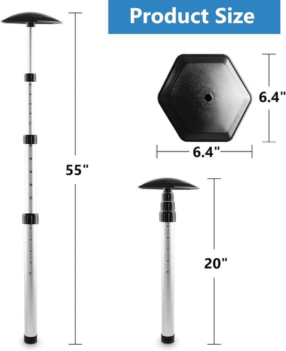 Golf Travel Bag Support Pole - Anti-Impact Golf Club Protector Support Golf Travel Bag Cover and Aluminum Alloy Golf Rod Stick to Protect Golf Clubs