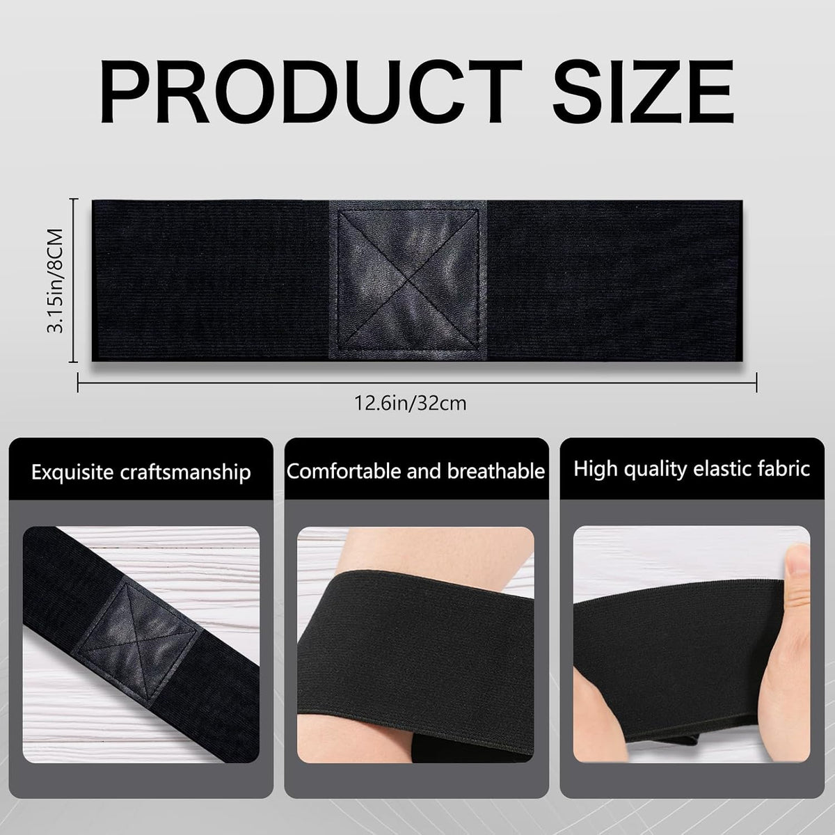 Golf Swing Trainer Aid – Golf Arm Band Training Aid to Improve Arm Connection, Tempo & Consistency – Golf Swing Band Practice Tool for Better Swing Mechanics (Black)