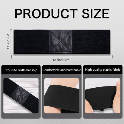 Golf Swing Trainer Aid – Golf Arm Band Training Aid to Improve Arm Connection, Tempo & Consistency – Golf Swing Band Practice Tool for Better Swing Mechanics (Black)