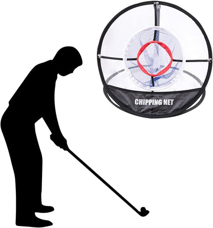 Golf Chipping Net | Pop up Nylon Practice Net | Indoor/Outdoor Foldable Golf Net with Storage Bag for Swing Accuracy Practice