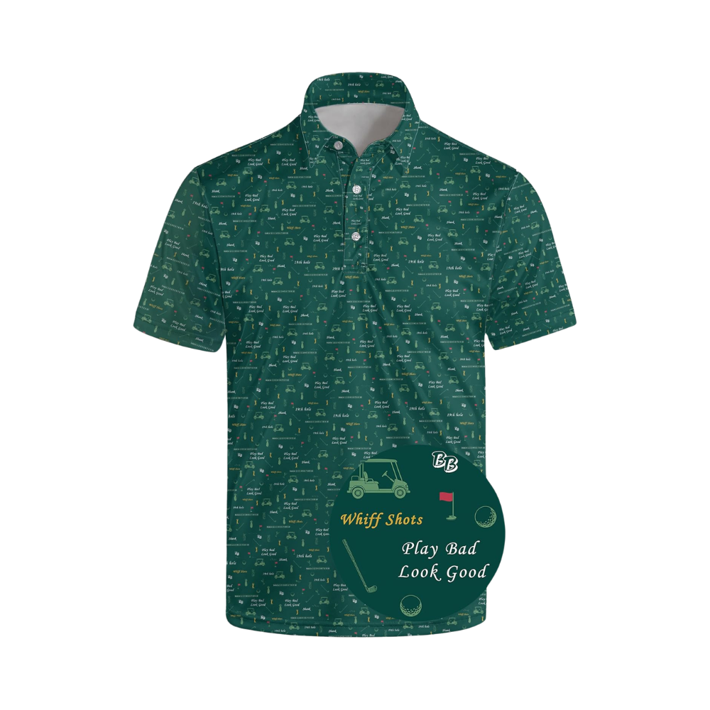 Men's Moisture-Wicking Golf Polo Shirt