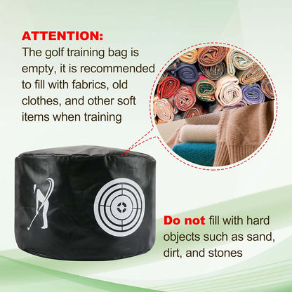 Golf Impact Bag Golf Hitting Bag Hitting Bag Golf Impact Power Smash Bag Swing Training Aids Waterproof Durable