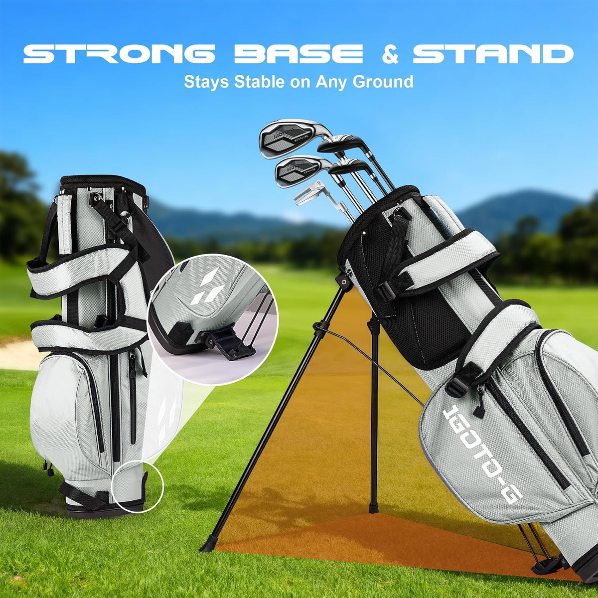 Junior Golf Stand Bag - Youth Golf Bag Ages 6-14+ Adult Lightweight Golf Stand Bag for Children & Adult