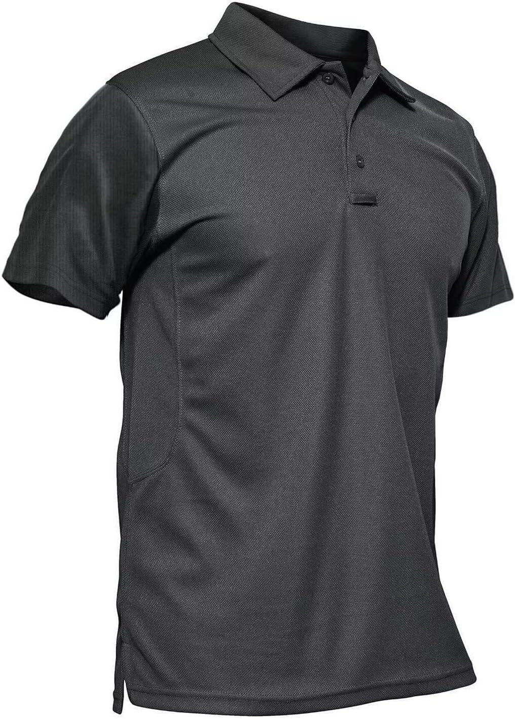 Men'S Polo Shirt Quick Dry Performance Short Sleeve Tactical Shirts Pique Jersey Golf Shirt