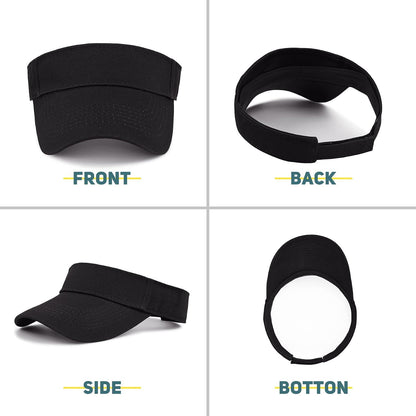 3.2" Structured Brim Visor Hats for Women, UPF 50+, Golf/Tennis | 3.2"Structured Brim Adds Sun Coverage, Steady View, Quick-Dry Sweatband, Open-Top Ponytail Fit, Adjustable Fit & Lightweight