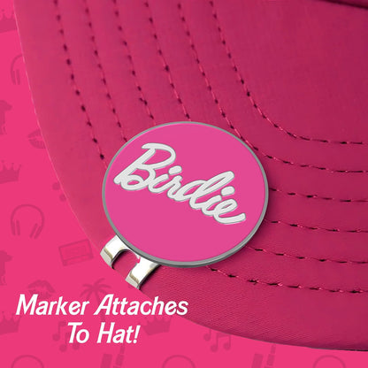Ball Marker - Birdie Funny Hat-Clip Golf Ball Marker for Women | Parody Magnetic Ladies Golf Ball Marker - Funny Golf Accessories - Essential Golf Gift for Women