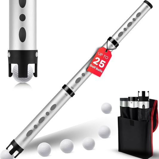 Premium Golf Ball Retriever Telescopic Golf Tees Golf Accessories Golf Gifts Golf Ball Cleaner Golf Ball Stamp Ball Bag Golf Ball Holder Disc Golf Retriever Practice Golf Balls