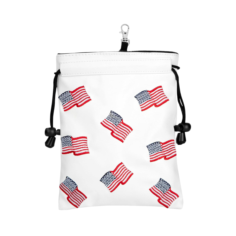 Patriotic Golf Valuables & Tee Pouch