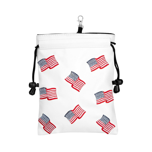 Patriotic Golf Valuables & Tee Pouch