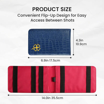Golf Scorecard Holder PU Leather with 2 Pencils | Durable Yardage Books Cover Protection, Pocket Size Golf Bag Fit, Long Lasting Use, Multiple Stylish Pattern Options