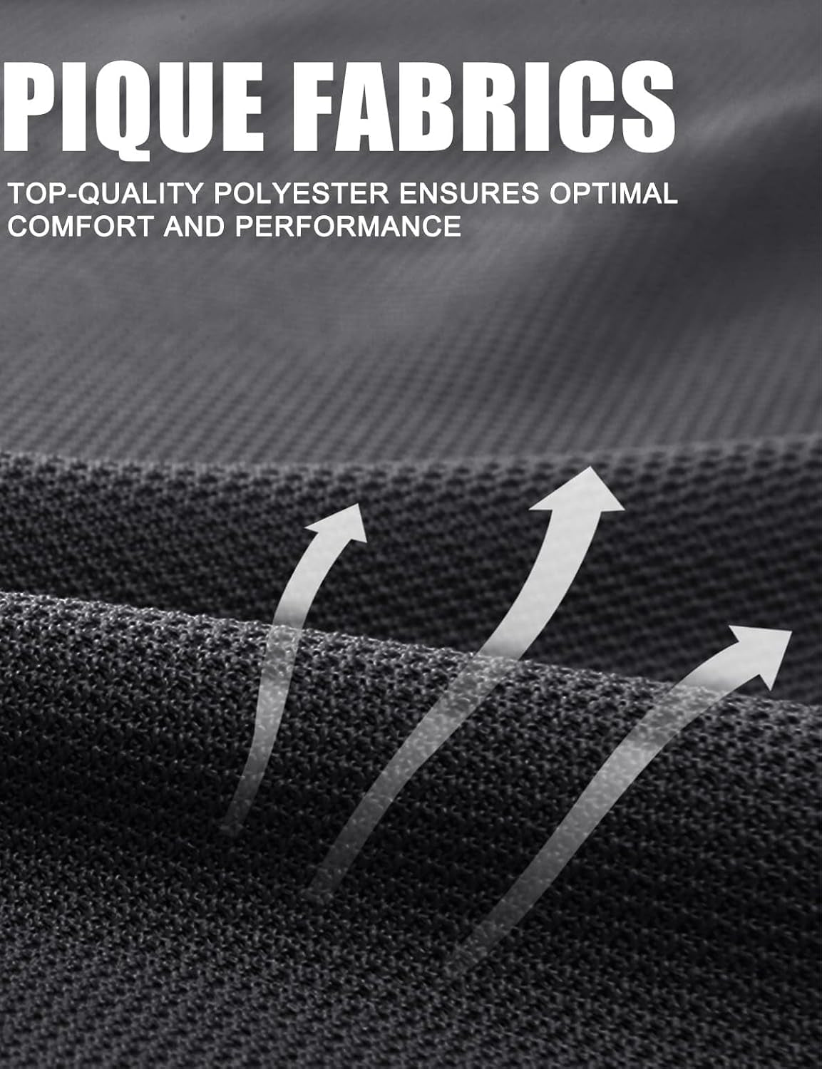 Men'S Polo Shirt Quick Dry Performance Short Sleeve Tactical Shirts Pique Jersey Golf Shirt