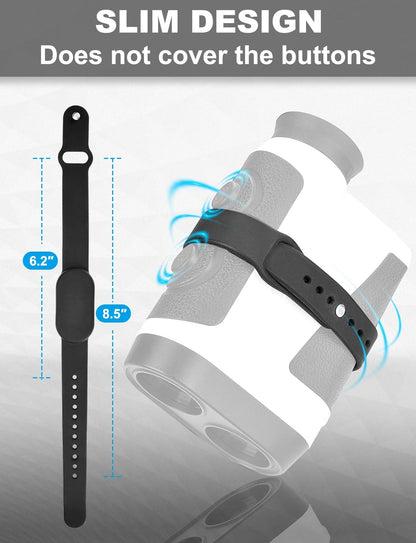 Golf Rangefinder Magnetic Strap Holder with Strong Magnet | Adjustable Slim Range Finder Wrap, Golf Cart Mount, Easy Access & Clean
