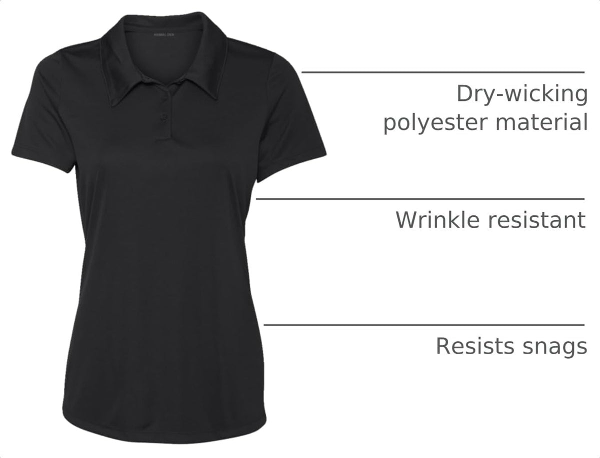 Women'S Dry-Fit Golf Polo Shirts 3-Button Golf Polo'S in 20 Colors XS-3XL Shirt