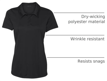 Women'S Dry-Fit Golf Polo Shirts 3-Button Golf Polo'S in 20 Colors XS-3XL Shirt