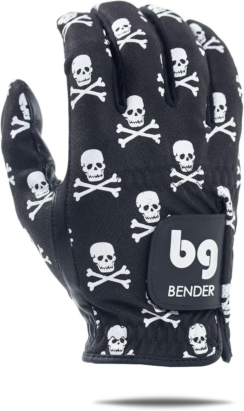 Bender - Mens Golf Glove, Durable Mesh Golf Gloves, Unique Golf Gloves - Right-Hand Glove (Worn on the Right Hand/For Left-Handed Golfers)