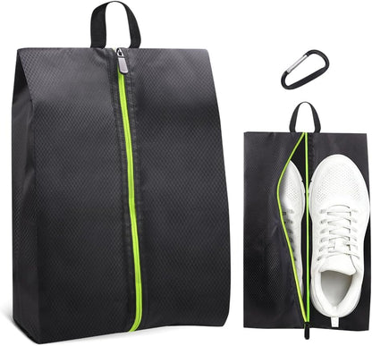 Roliwils Smell Proof Shoe Cleat Bag with Reinforced Handle | Odor-Resistant Cleat Bag with Carabiner | Travel Shoe Organizer for Men | Baseball Soccer Footwear Storage