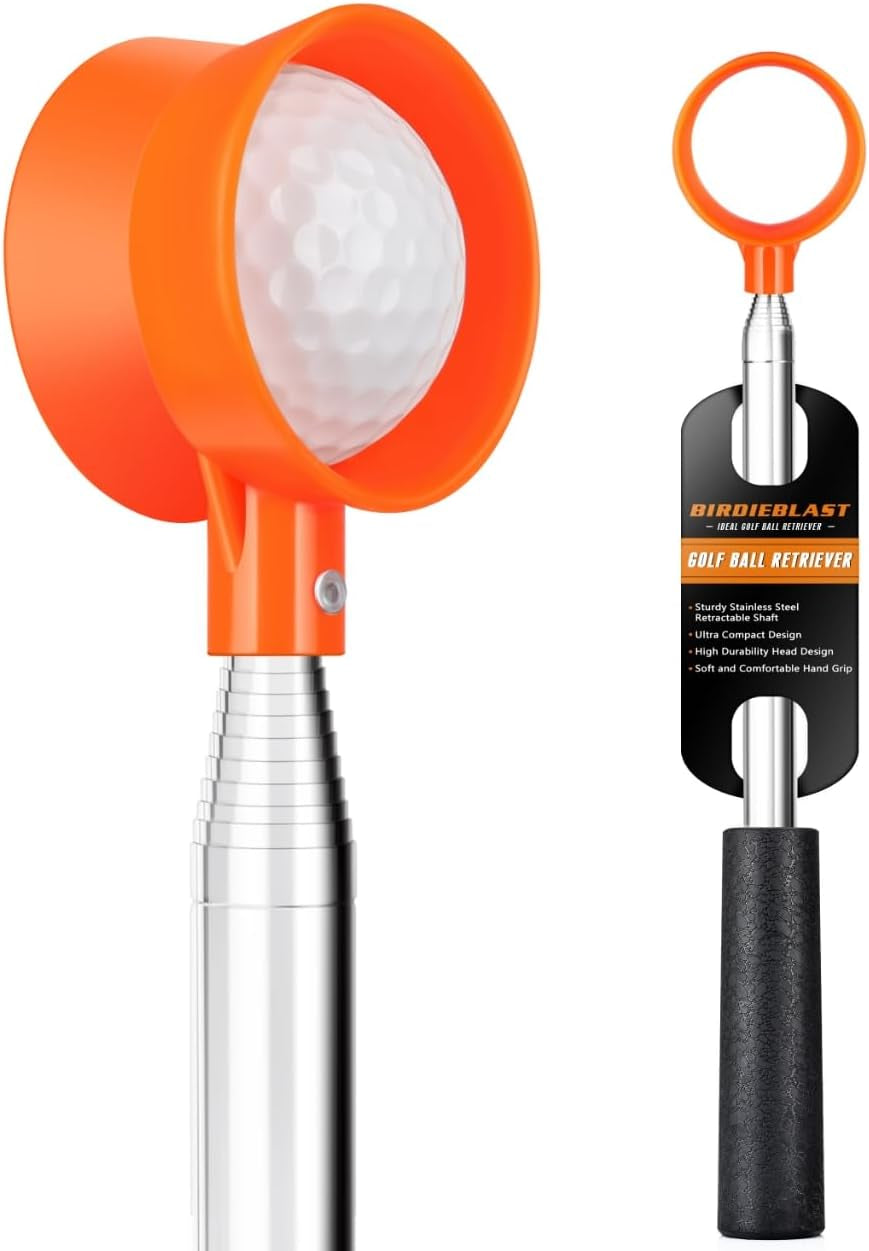 Golf Ball Retriever Telescopic for Water, 9Ft/12Ft/9.01Ft/16.3Ft/20Ft Stainless Steel Golf Ball Retriever, Professional Golf Ball Retriever