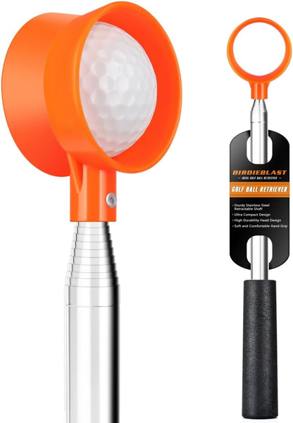 Golf Ball Retriever Telescopic for Water, 9Ft/12Ft/9.01Ft/16.3Ft/20Ft Stainless Steel Golf Ball Retriever, Professional Golf Ball Retriever