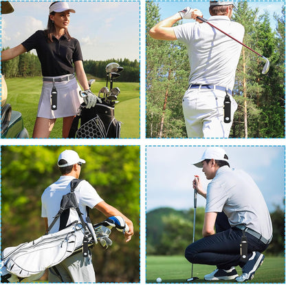 Golf Ball Carry Bag, Golf Tee Holder Pouch Portable Neoprene Golf Ball Holder with Clip for Men and Women Storage Gift